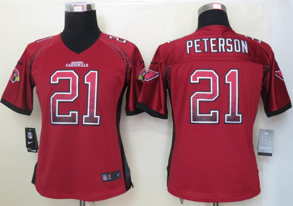 Nike Cardinals 21 Peterson Red Women Elite Drift Jersey