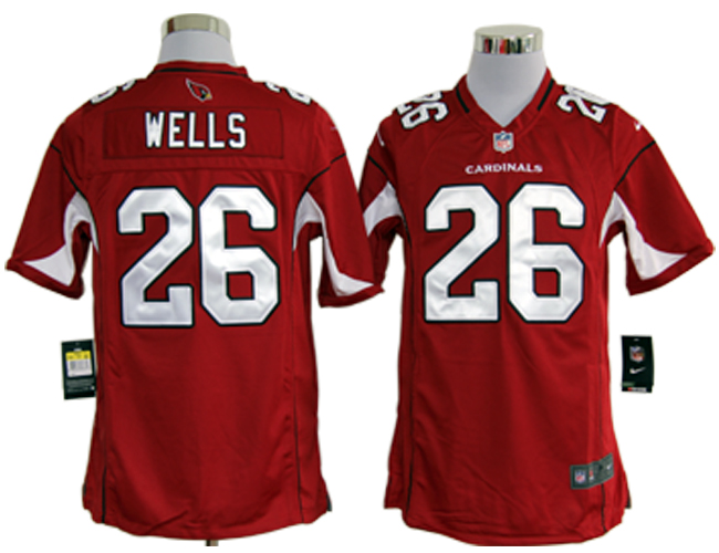 Nike Cardinals 26 Wells red Game Jerseys