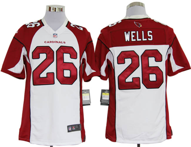 Nike Cardinals 26 Wells white Game Jerseys