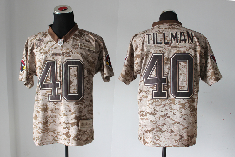 Nike Cardinals 40 Pat Tillman US Marine Corps Camo Elite Jerseys