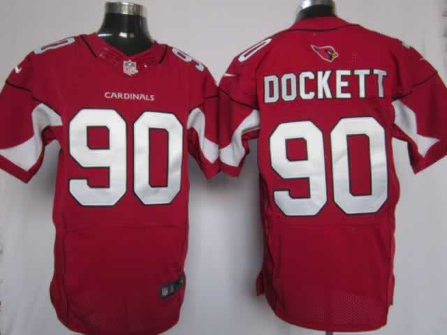 Nike Cardinals 90 Dockett Red Elite Jerseys