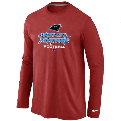 Nike Carolina Panthers Critical Victory Long Sleeve T-Shirt RED