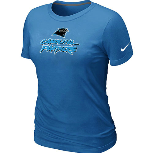 Nike Carolina Panthers Authentic Logo Women's T-Shirt - L.Blue