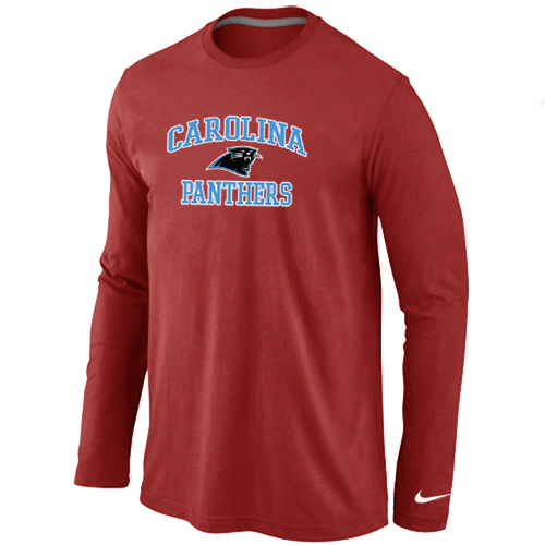 Nike Carolina Panthers Heart & Soul Long Sleeve T-Shirt RED