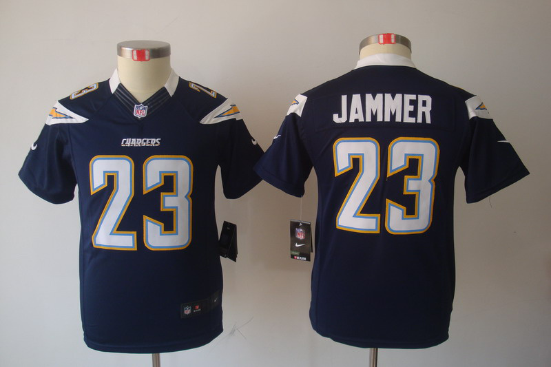 Nike Chargers 23 Jammer Dark Blue Kids Limited Jerseys