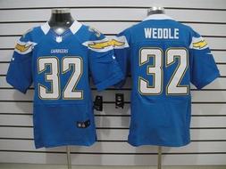 Nike Chargers 32 Weddle Sky Blue Elite Jersey