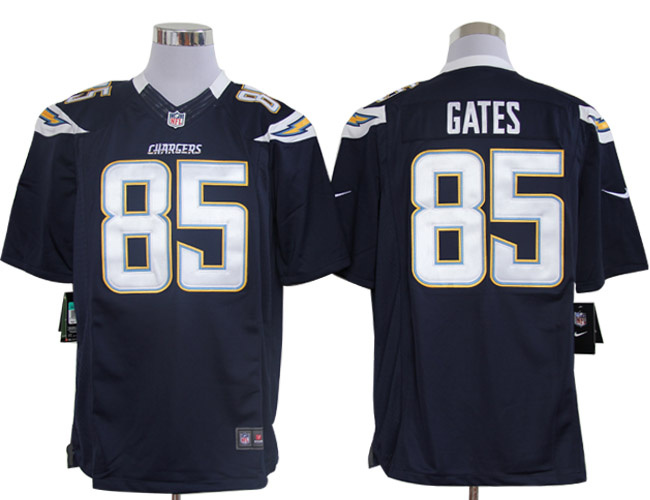 Nike Chargers 85 Gates Dark Blue Limited Jerseys