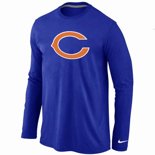 Nike Chicago Bears Logo Long Sleeve T-Shirt BLUE Nike Chicago Bears Logo Long Sleeve T-Shirt BLUE