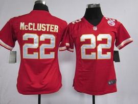 Nike Chiefs 22 McCluster Red Women Game Jerseys