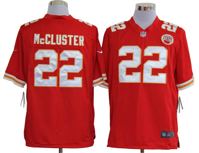 Nike Chiefs 22 Mccluster red Game Jerseys