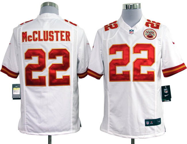 Nike Chiefs 22 Mccluster white Game Jerseys