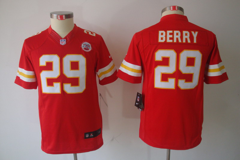 Nike Chiefs 29 Berry Red Kids Limited Jerseys