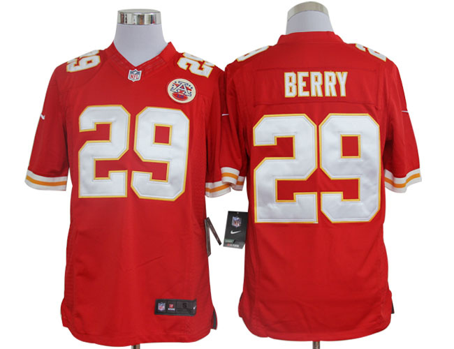 Nike Chiefs 29 Berry Red Limited Jerseys