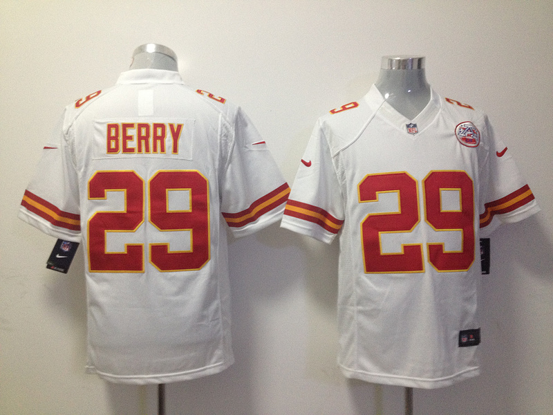 Nike Chiefs 29 Berry White Limited Jerseys