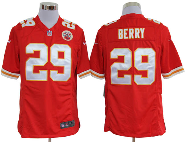 Nike Chiefs 29 Berry red Game Jerseys - Click Image to Close