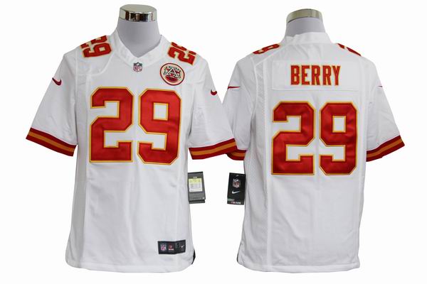 Nike Chiefs 29 Berry white Game Jerseys