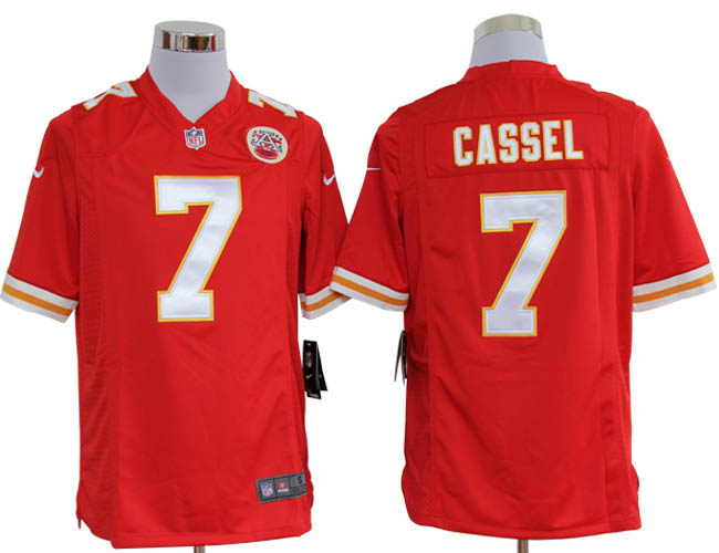 Nike Chiefs 7 Cassel red Game Jerseys