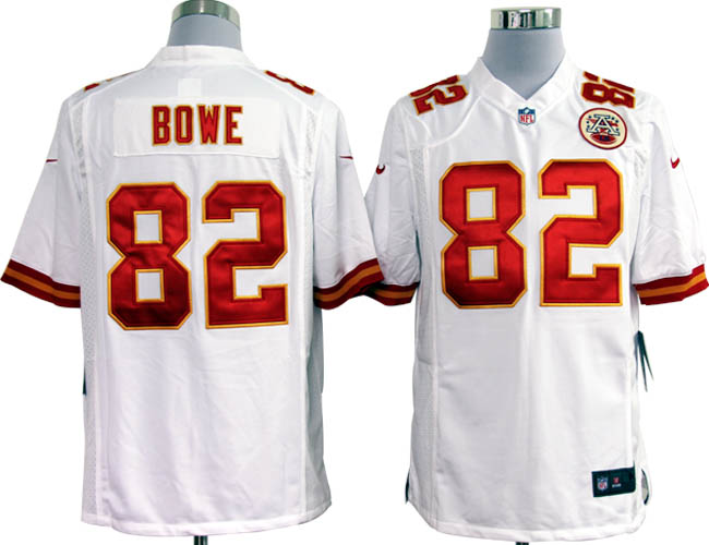 Nike Chiefs 82 Dowe white Game Jerseys - Click Image to Close