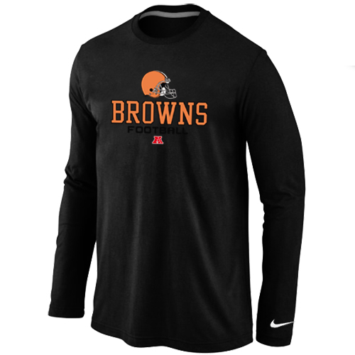 Nike Cleveland Browns Critical Victory Long Sleeve T-Shirt Black