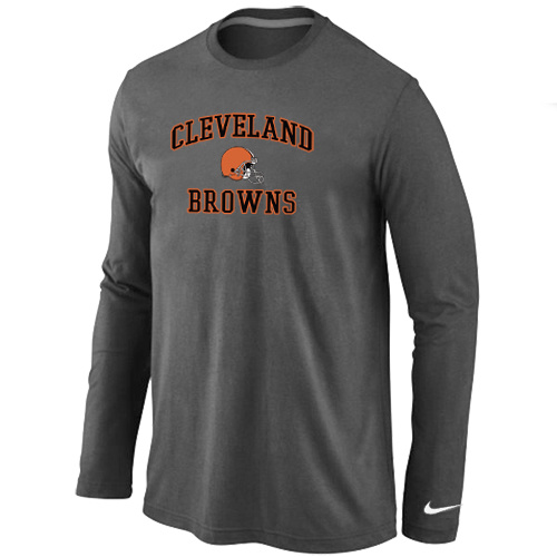 Nike Cleveland Browns Heart D.Grey Long Sleeve T-Shirt