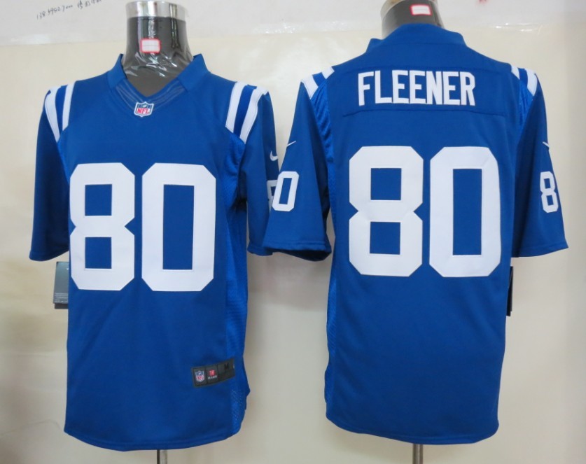 Nike Colts 80 Fleener blue Limited Jerseys
