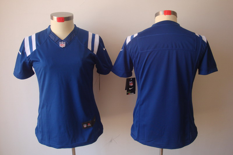 Nike Colts Blank Blue Women Limited Jerseys