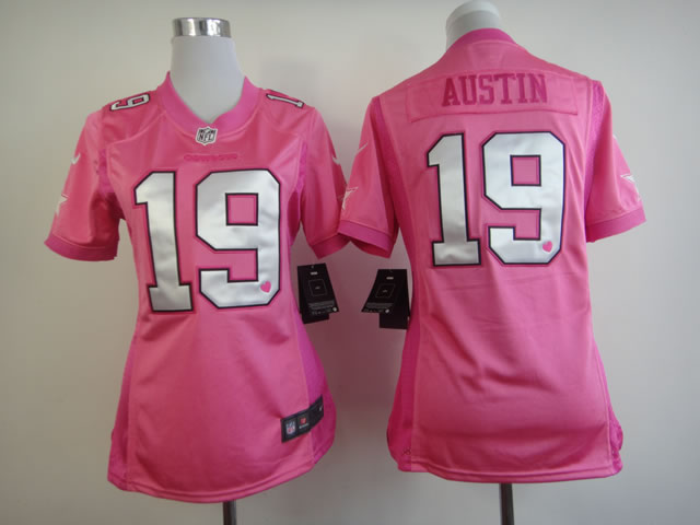 Nike Cowboys 19 Austin Pink Love's Women Jerseys