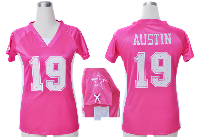 Nike Cowboys 19 Austin Pink Women Draft Him II Top Jerseys