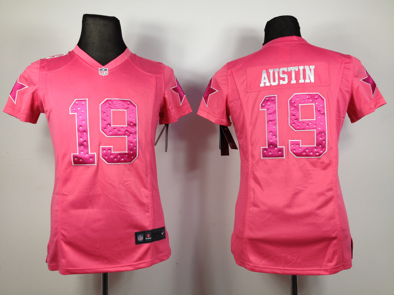 Nike Cowboys 19 Austin Pink Women Jerseys