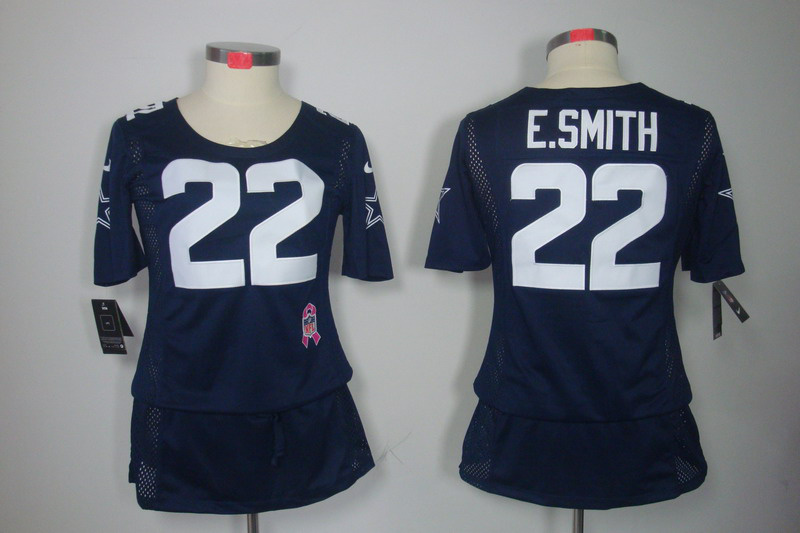 Nike Cowboys 22 E.Smith Blue Women Elite Skirts