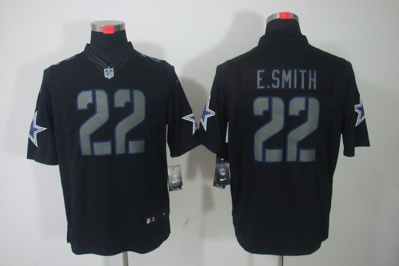 Nike Cowboys 22 E.smith Black Impact Limited Jersey