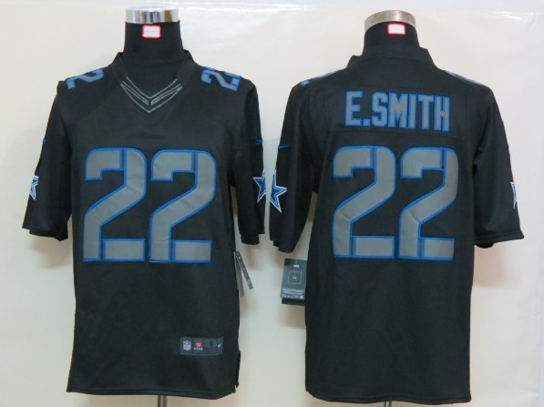 Nike Cowboys 22 E.smith Black Impact Limited Jerseys