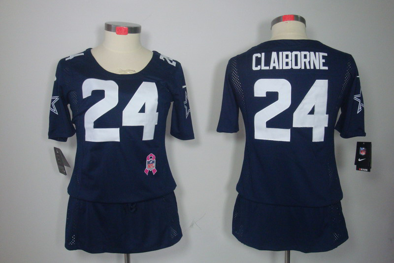 Nike Cowboys 24 Claiborne Blue Women Elite Skirts