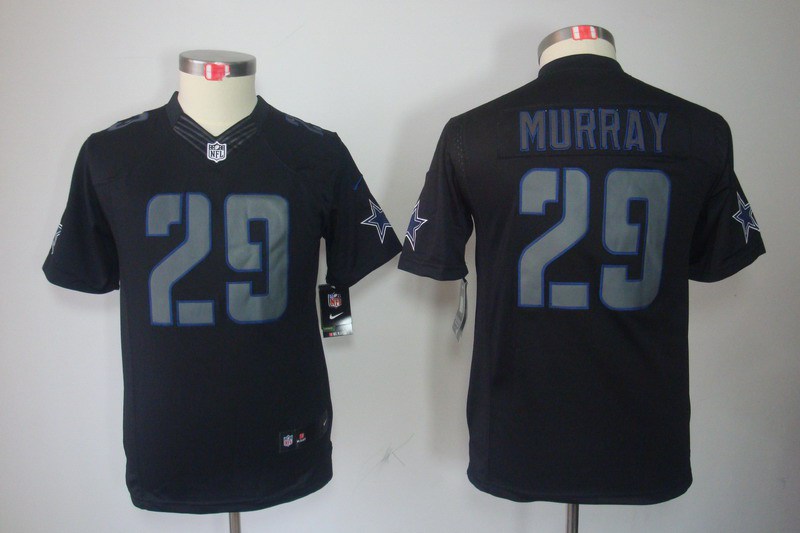 Nike Cowboys 29 Murray Black Impact Kids Limited Jerseys