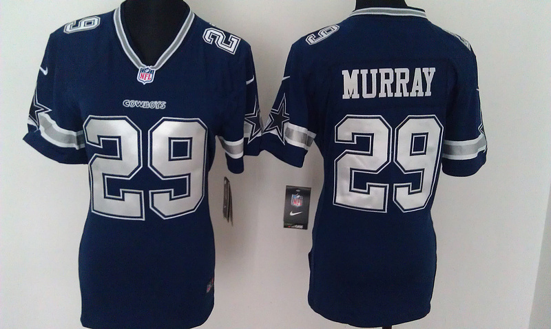 Nike Cowboys 29 Murray Blue Game Women Jerseys