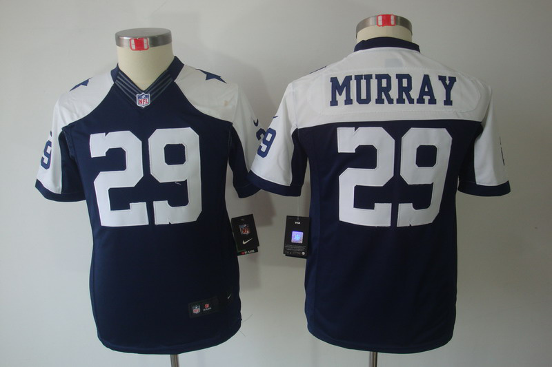 Nike Cowboys 29 Murray Blue Kids Thanksgiving Limited Jerseys