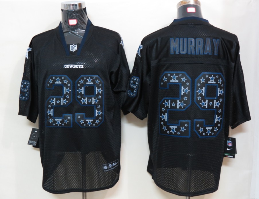 Nike Cowboys 29 Murray Lights Out Black Elite Jerseys