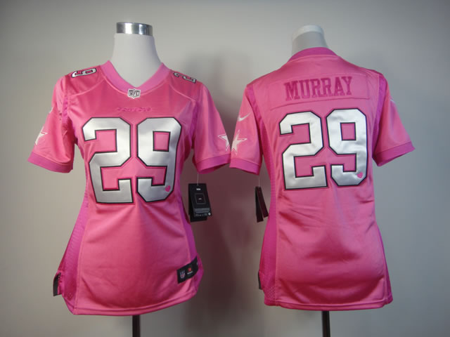 Nike Cowboys 29 Murray Pink Love's Women Jerseys