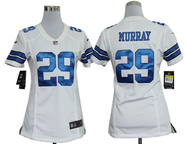 Nike Cowboys 29 Murray White Game Women Jerseys