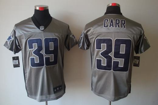 Nike Cowboys 39 Carr Grey Elite Jerseys