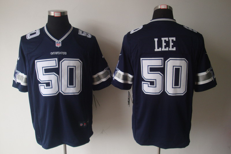 Nike Cowboys 50 Lee Blue Game Jerseys
