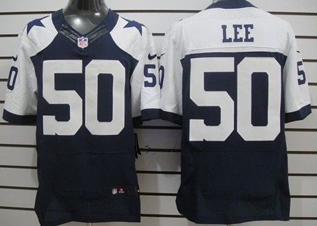 Nike Cowboys 50 Lee Blue Thanksgiving Elite Jerseys