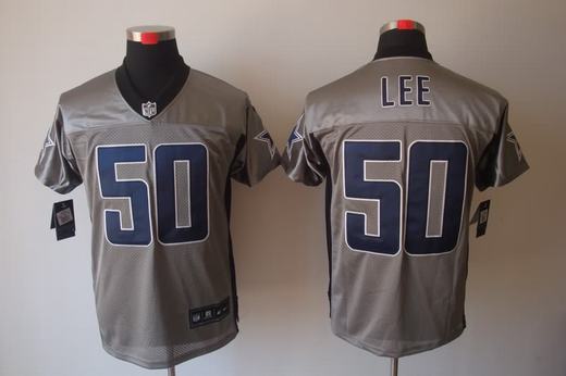 Nike Cowboys 50 Lee Grey Elite Jerseys
