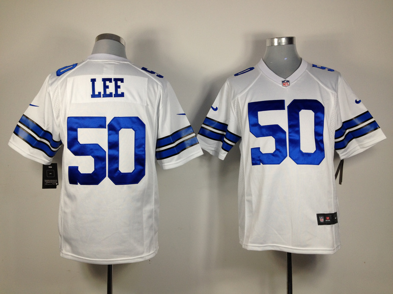 Nike Cowboys 50 Lee White Game Jerseys - Click Image to Close