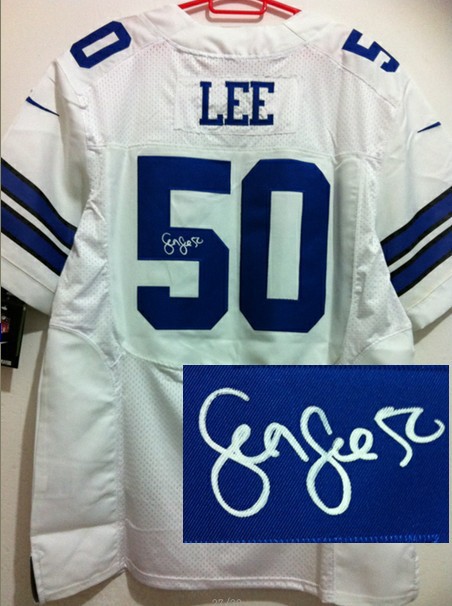 Nike Cowboys 50 Lee White Signature Edition Jerseys