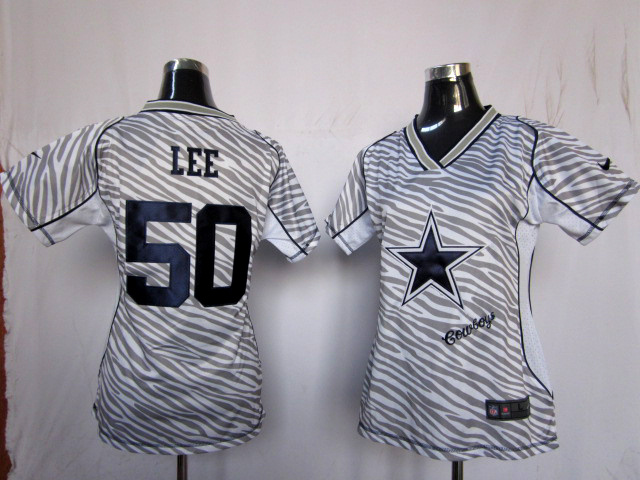 Nike Cowboys 50 Lee Women Zebra Jerseys