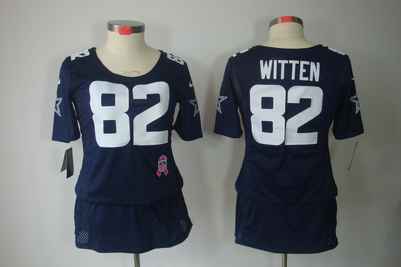 Nike Cowboys 82 Witten Blue Women Elite Skirts