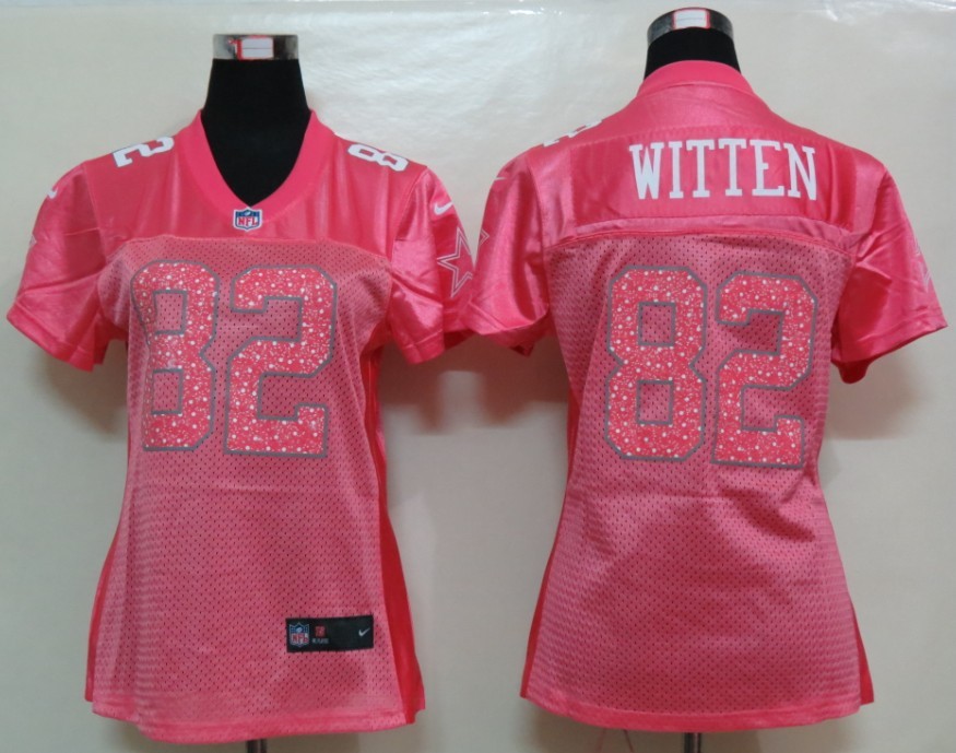 Nike Cowboys 82 Witten Pink Fem Fan Women Elite Jerseys
