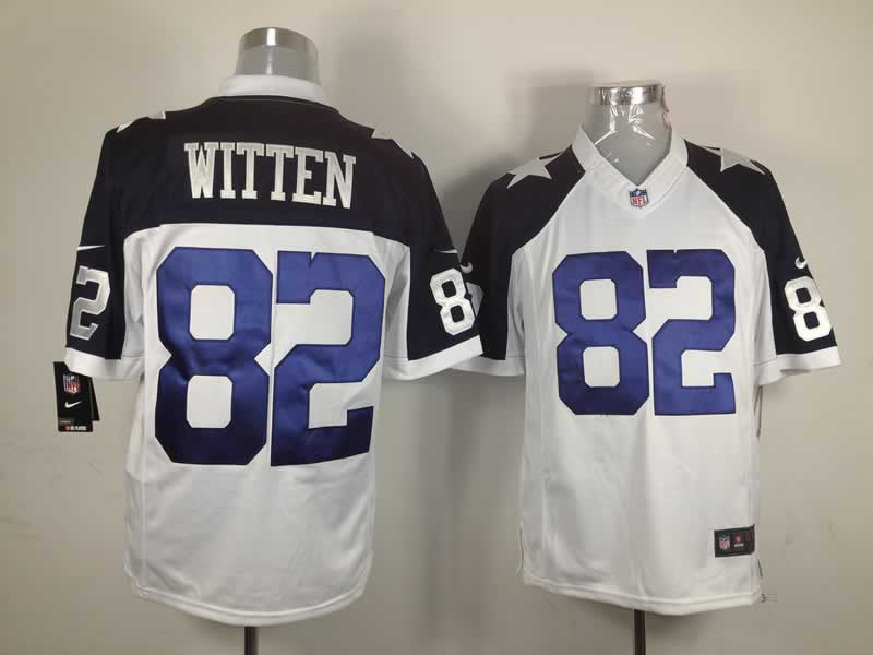 Nike Cowboys 82 Witten white Thankgivings Elite Jerseys