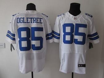 Nike Cowboys 85 Ogletree White Elite Jerseys